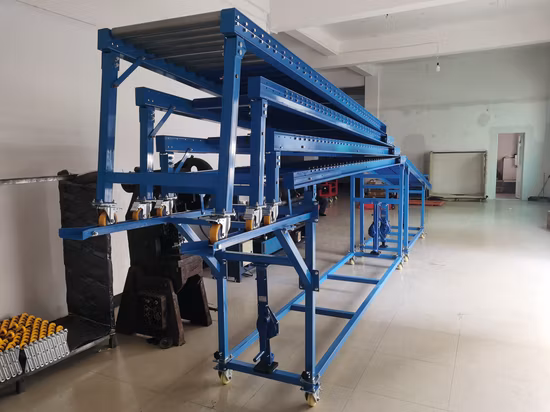 Telescopic Gravity Unloading Roller Conveyor System
